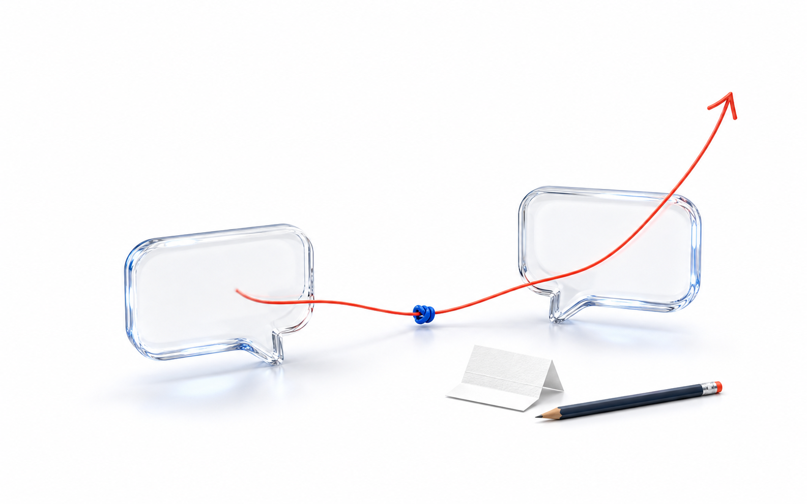 Deux formes de conversation reliées par un fil rouge